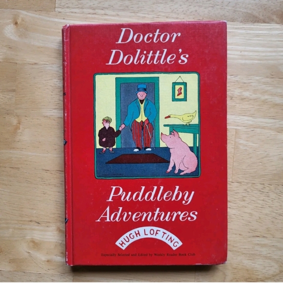 Doctor Doolittle's Puddleby Adventures Vintage Kids Book Book Club Hugh - Picture 1 of 10